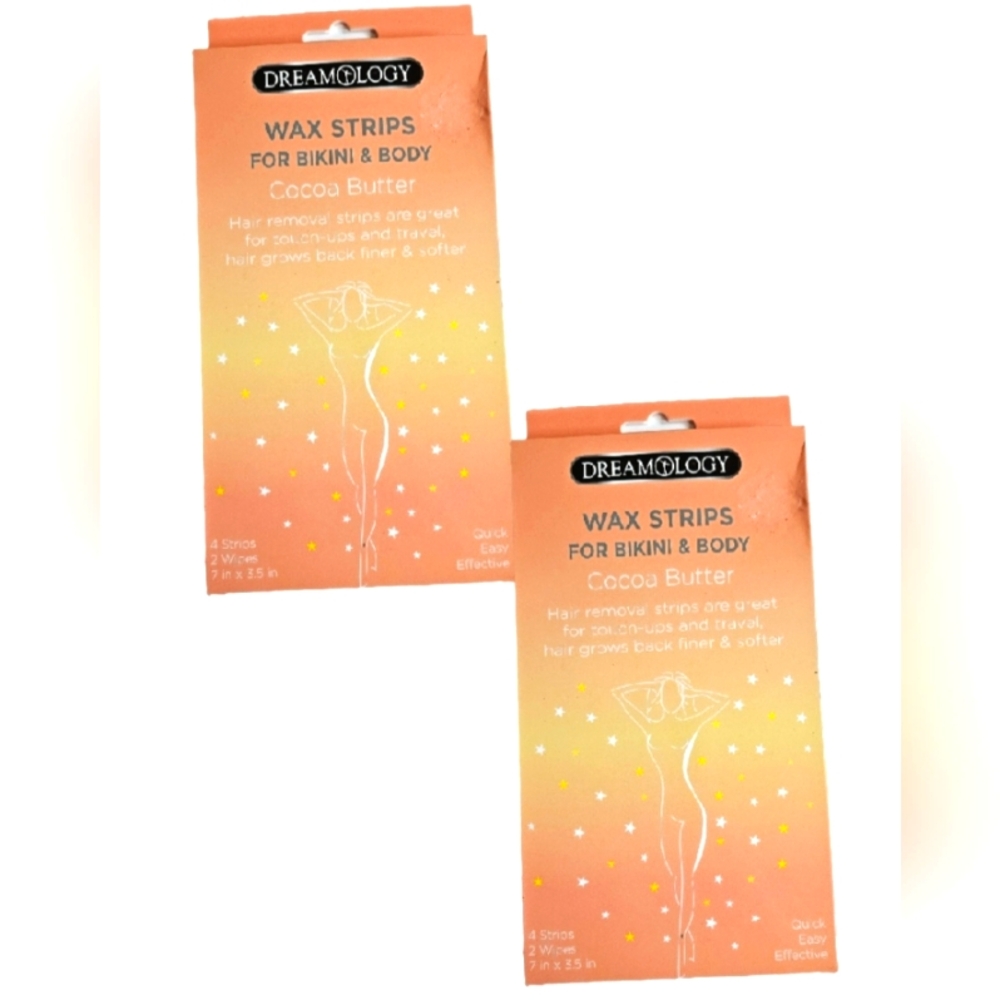 NWT 》2pks《 DREAMOLOGY COCOA BUTTER WAX STRIPS FOR BIKINI & BODY!